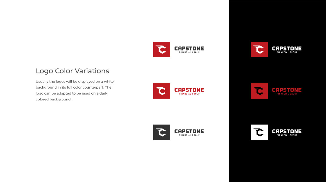 Capstone logo color variations