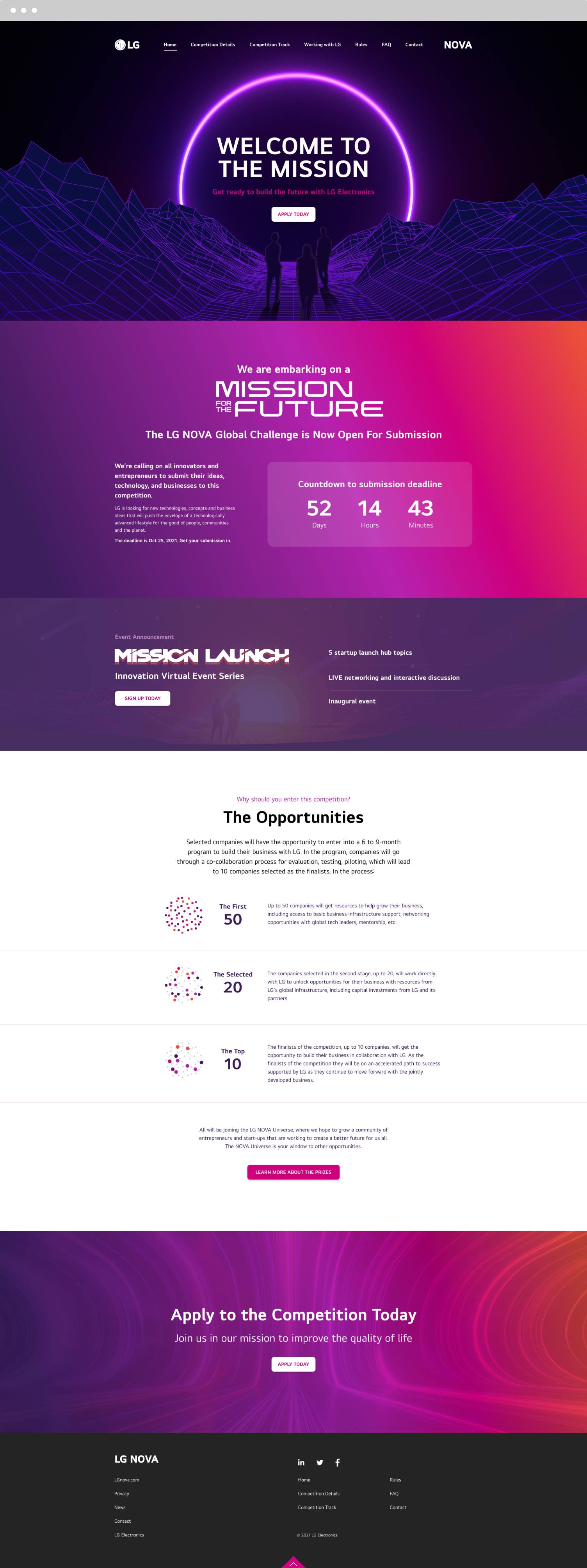 LGNova Website Design